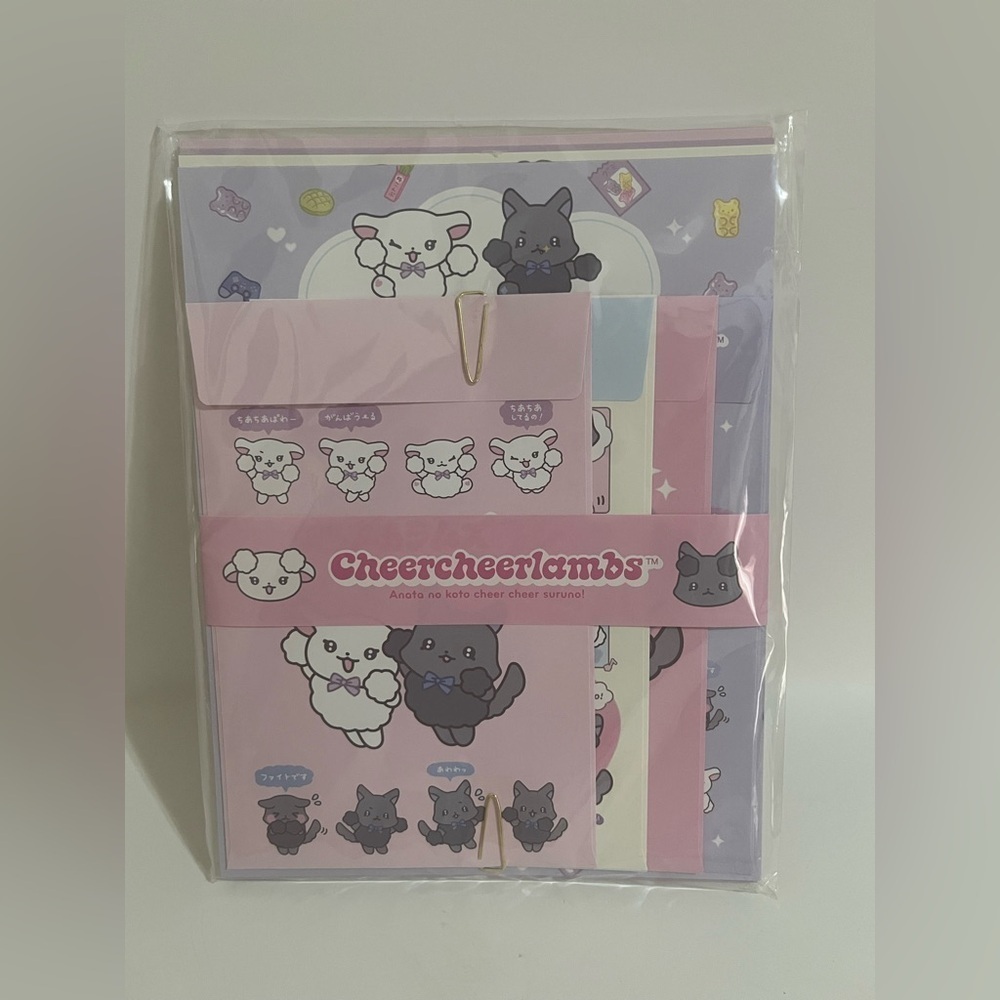 San-X Cheer Cheer Lamb Letter Set